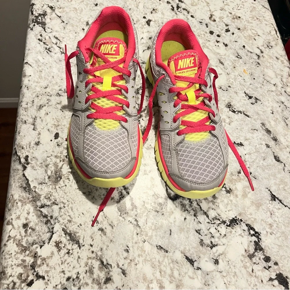 Nike Gray and Pink Athletic Shoes - Picture 1 of 4